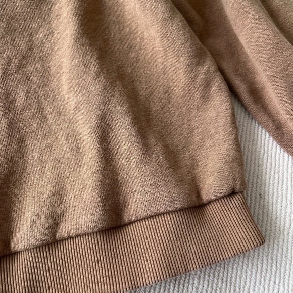 Jungmaven Crux Cropped Terry Sweatshirt / Sweater in Coyote, Size XS - Picture 8 of 14